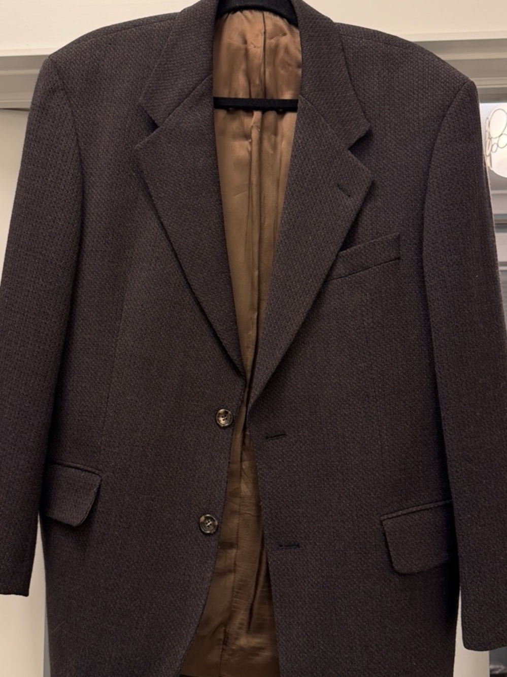 Hugo Boss Dark Brown Two-Button Textured Sport Coat size 42R